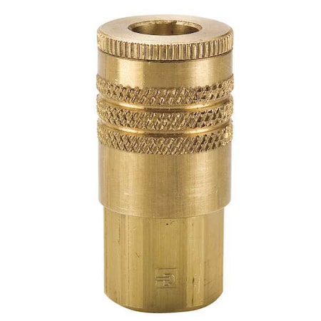 Coupler Body,Brass,FNPT,3/8 In. Pipe