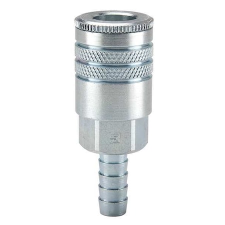 Coupler Body,Steel,Hose Barb,50 cfm