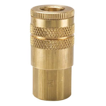 Coupler Body,Brass,FNPT,3/8 In. Pipe