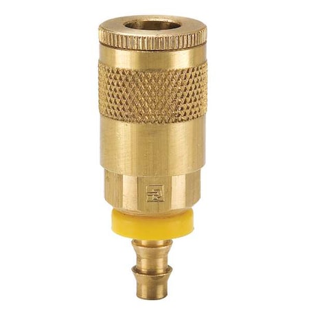 Coupler Body,Brass,Push On,25 cfm