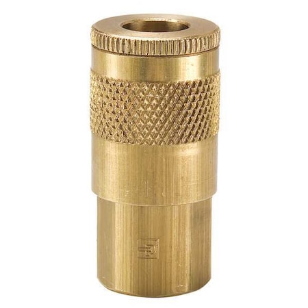 Coupler Body,Brass,FNPT,1/4 In. Pipe