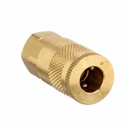 Coupler Body,Brass,FNPT,1/8 In. Pipe