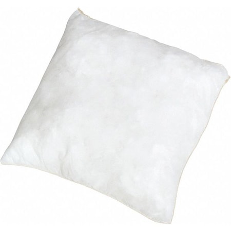 Sorbent Pillow, 23 gal, 18 in x 18 in, Oil, White, 10 PK