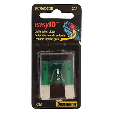 Automotive Fuse, MAX-ID Series, 30A, 32V DC, Indicating