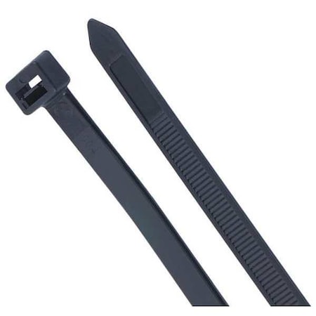Cable Tie, 24 in L, 7 in Max Bundle Dia., Black, Nylon 6/6, 175 lb Strength, 10 PK