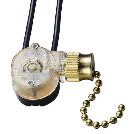 Pull Switch,Brass,SPST