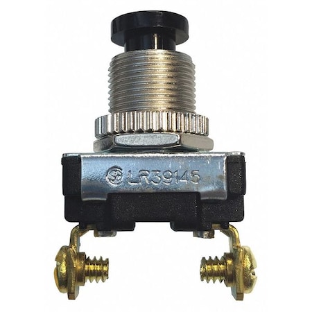Switch,Push On/Off,SPST,6A,120VAC
