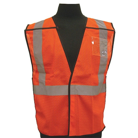 4XL/5XL Class 2 High Visibility Vest, Orange