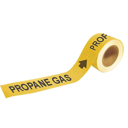 Pipe Marker,Propane Gas,1 In.H