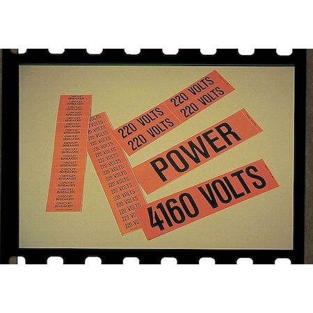 Pipe Mrkr,277/480 Volts,to 1-1/4in.,PK5