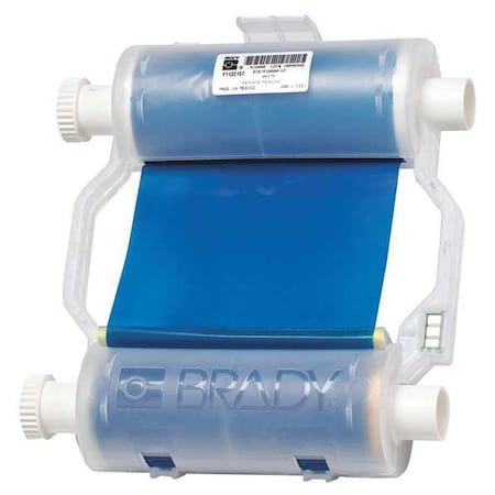 Label Printer Ribbon, B30 Series, Blue, 4.33 in W x 200 ft L