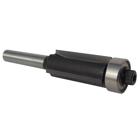 Flush Trim Rtr Bit,Carbide Tipped,1/4 In