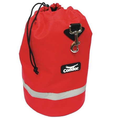 Fleece Lnd Bag, Drawstring, 14x8-1/2In, Red