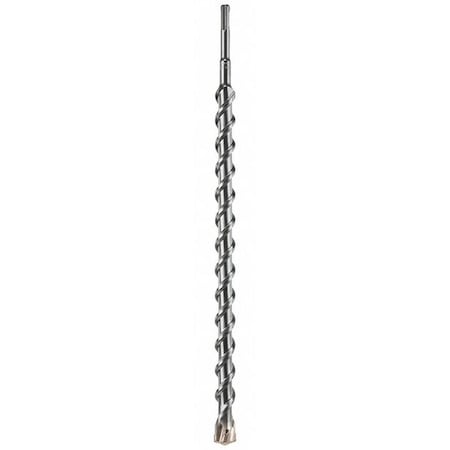 4-Cutter Hammer Drill Bit 1" x 18"L, SDS Plus