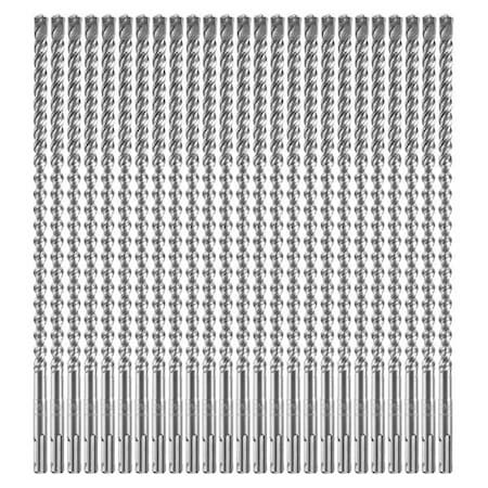 4-Cutter Hammer Drill Bit 3/8" x 12"L, SDS Plus, 25PK