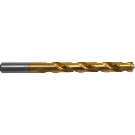 No 42 118 Degree General Purpose Jobber Length Drill Cle-Line 1898T TiN HSS RHS/RHC