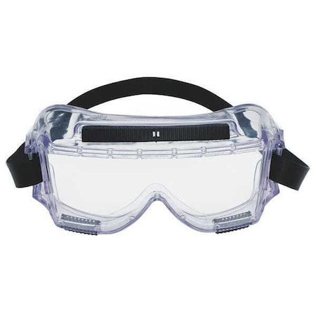 Safety Goggles, Clear lens, Uncoated, Indirect Vented, Rubber Strap, Centurion Series