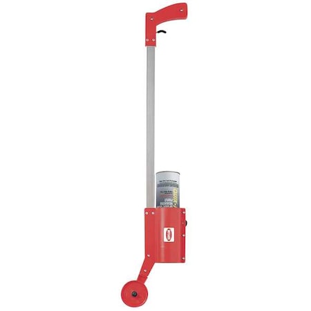 Wheeled Marking Wand For Marking Paint and Chalk, Steel/Plastic, 34 in Length