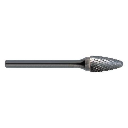 3/8x1/4 Hardened Steel Shank Double Cut Carbide SF-3 Cle-Line 1848 Round Nose Tree Bur