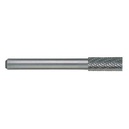 5/8x1/4 Hardened Steel Shank Double Cut Carbide SA-6 Cle-Line 1845 Cylindrical Bur w/o End Cut