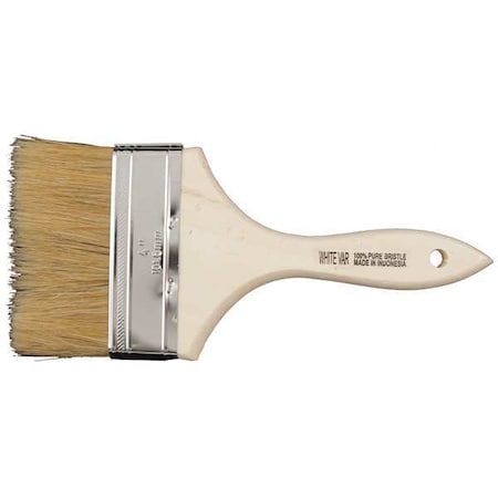 4" Chip Soft, Hog Hair Bristle, Paint Brush, Wood Handle