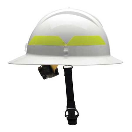 Wildland Fire Helmet, Thermoplastic, 6-Point Sure-Lock(R) Ratchet, White, Fits Hat Size 6-1/2 to 8