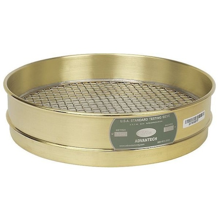 Sieve, 1/2", B/S, 12 In, Inter Ht