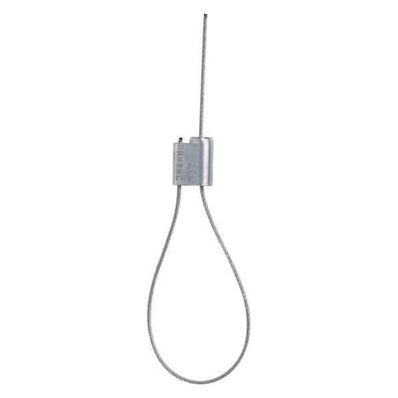 Cable Seals, Steel, 12" W, Silver, 100 PK