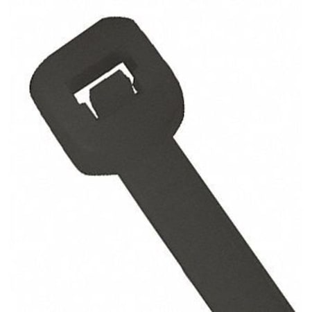 Cable Tie, 12 in L, Black, 50 lb Strength, 1000 PK