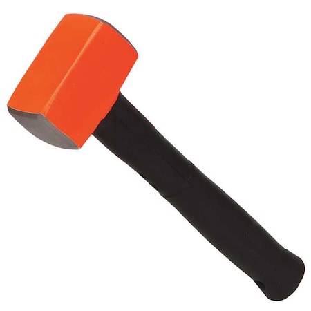 Sledge Hammer,4 lb.,16 In,Rubber/Steel