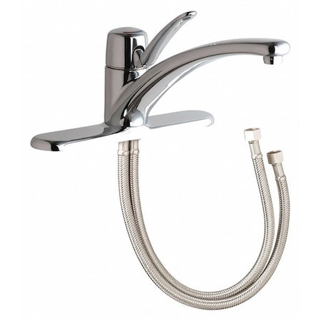 Low Arc Kitchen Faucet, Manual, Single Hole Only Mount, 1 Hole Commercial