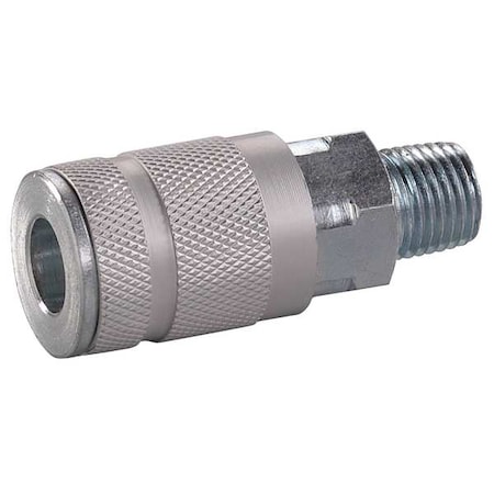 Coupler Body,(M)NPT,1/4,Zinc Pltd Steel