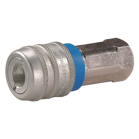 Coupler Body, (F)NPT, 1/4, Brass/Steel