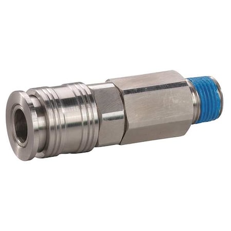 Coupler Body,(M)NPT,1/4,304 SS