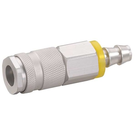Coupler Body,Push On,1/4,Aluminum