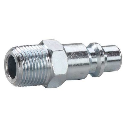 Coupler Plug,(M)NPT,1/4,Steel