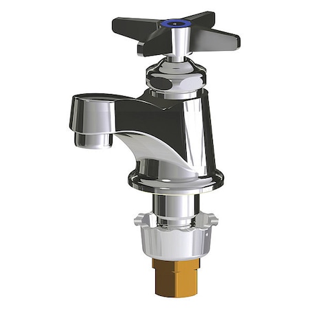 Manual Low Arc Bathroom Faucet, Single Hole Mount, Polished Chrome 1 Hole