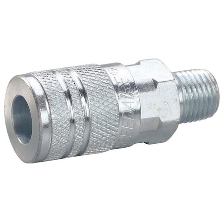 Coupler Body,(M)NPT,1/4,Steel