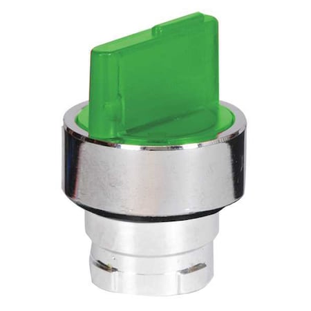 Illum Selector Switch,3 Pos,22mm,Green