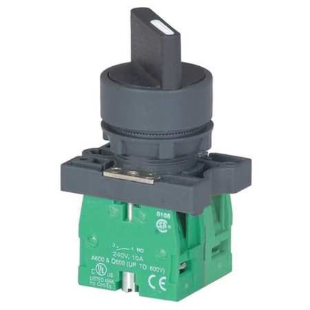 Non-Illum Selectr Swtch,22mm,3 Pos,Lever