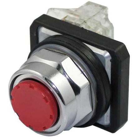 Push Button Operator, 30 mm, 1NO/1NC, Red
