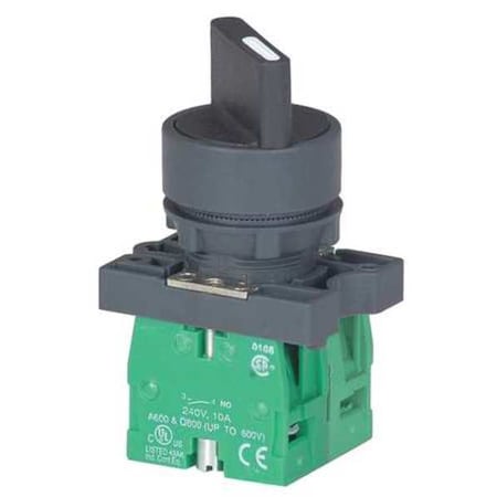Non-Illum Selectr Swtch,22mm,3 Pos,Lever