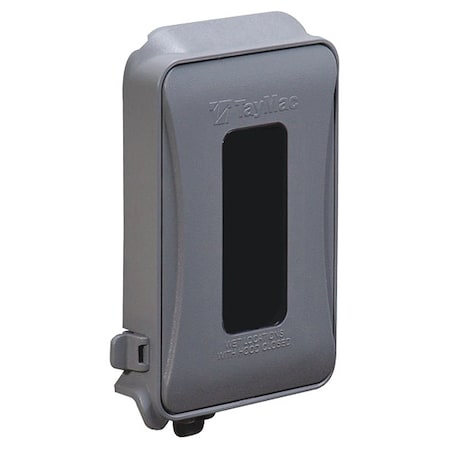 While In Use Weatherproof Cover, 1 Gans, For Decora/GFCI Electrical Component Type, Gray, NEMA 3R