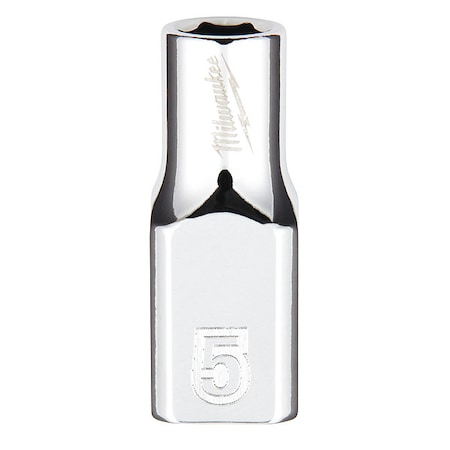1/4 in. Drive 5mm Metric 6-Point Socket with FOUR FLAT Sides