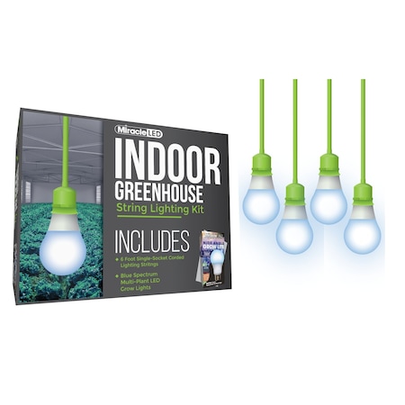 Wide Angle Single-Socket Corded LED,PK4