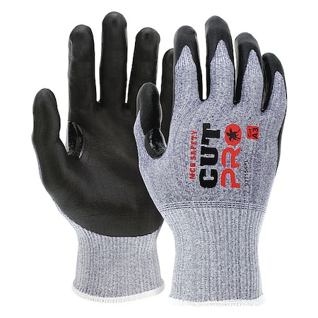 Coated Gloves, Cut Level A3 ,Dipped ,Foam Nitrile ,Sandy ,XL 12 PK
