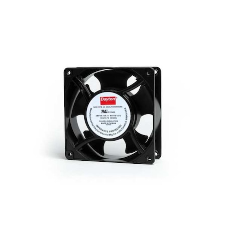 Standard Square Axial Fan, 120V AC, Aluminum, 4 11/16 in W.