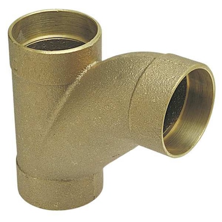 DWV Long Turn Tee Wye,Cast Bronze