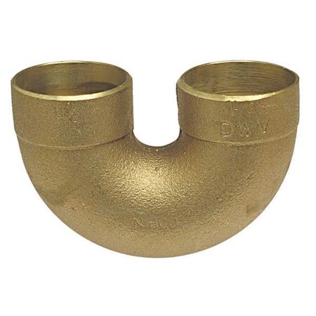 DWV Return Bend,Cast Bronze,1-1/2 In