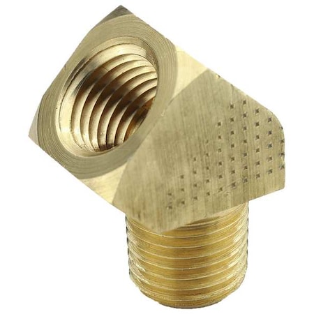 45 Degrees  Extruded Street Elbow Brass 45 Degrees  Extruded Elbow, 3/4 in Female NPT X 3/4 in Male